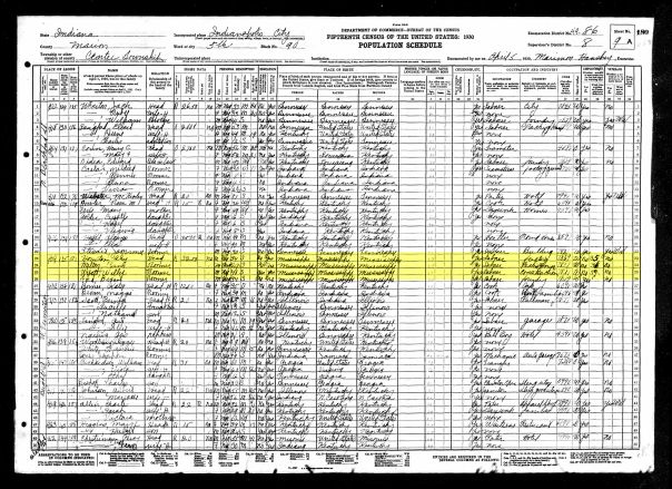 1930 census for Wm Wyatt (maybe, check age)