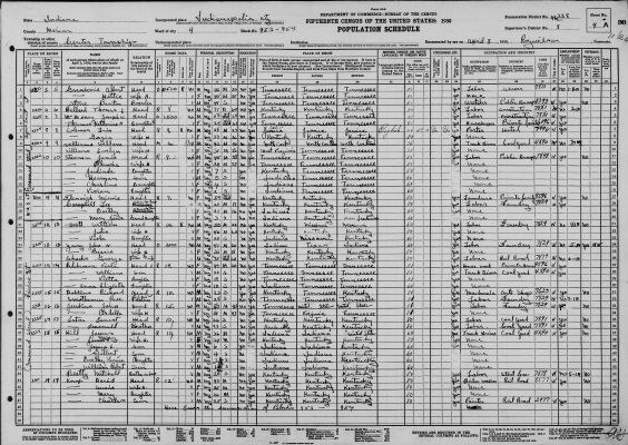 1930 Census Lee Campbell