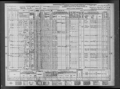 1940 Census: Lee Campbell and William Edwards Households