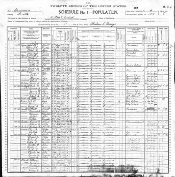 1900 Census Rachel J Clark