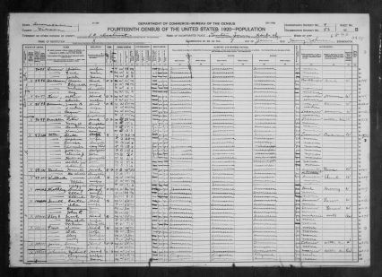 1920 Census: William C. Cole 
