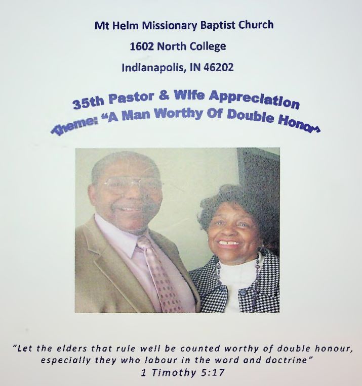 35th Pastor & Wife Appreciation