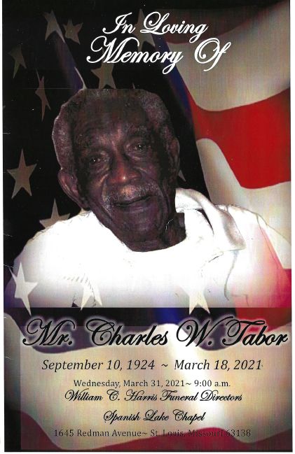 In loving Memory of Charles W. Tabor 
