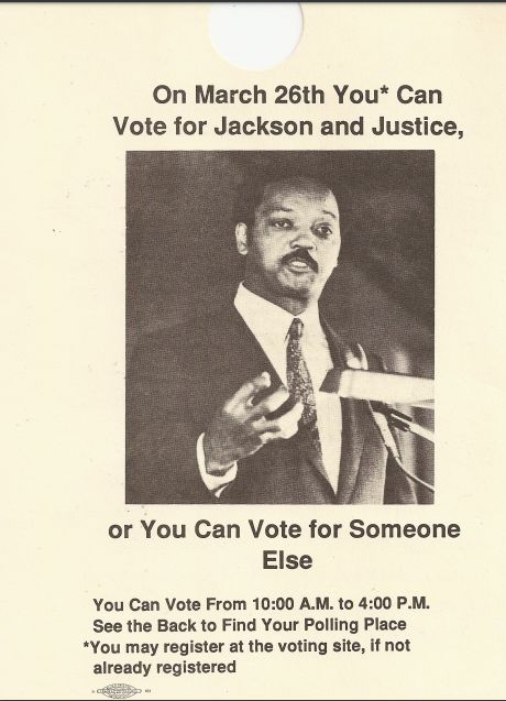 Jesse Jackson Campaign Material