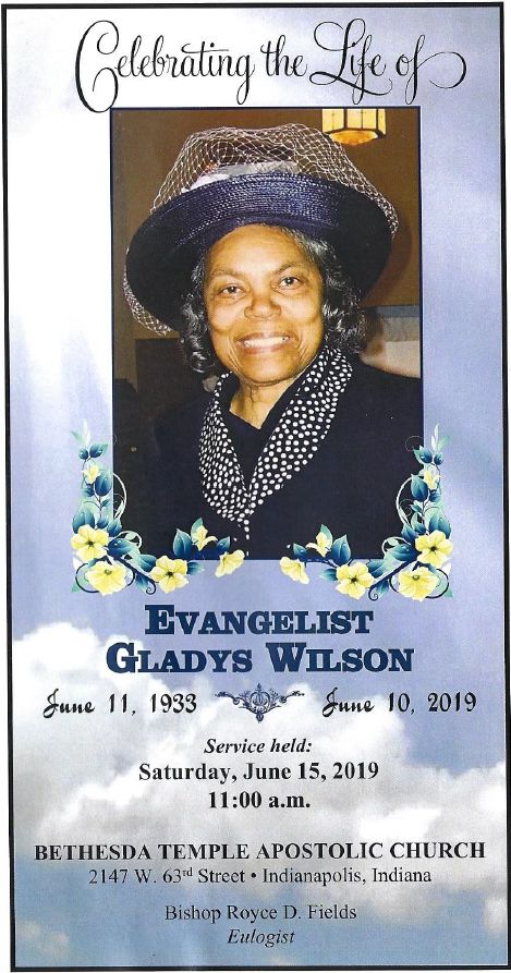 Celebrating the life of Gladys Wilson
