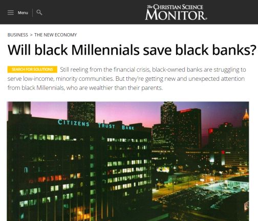 Will black Millennials save black banks?