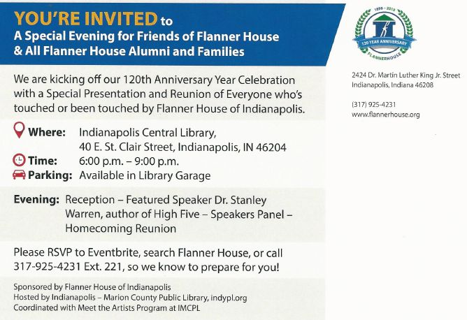 Flanner House kicks off their 120th Anniversary Year Celebration with a Speakers Forum