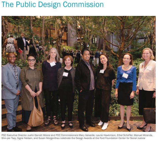 Annual Report 2019 NYC Public Design Commission.  Justin is the Executive Director