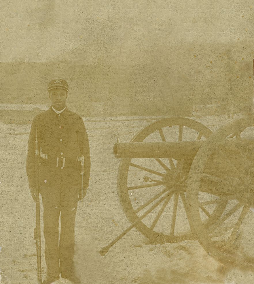 The only known picture of Harvey Flournoy who served in the U. S. Army from 1898 - 1899.   